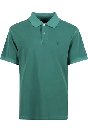Barbour Homme, Tops, Vert, Taille: 2XL Polo en Coton Bleu