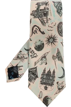 Paul Smith Homme, Accessoires, , Taille: ONE Size Cravate en soie avec impression