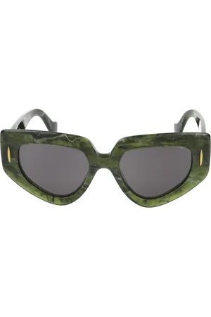 Loewe Unisex, Accessoires, Vert, Taille: 51 MM Lunettes de soleil élégantes Lw40155I