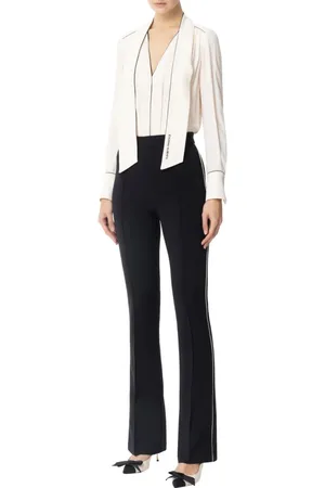 Elisabetta Franchi Femme, Combinaisons et Ensembles, Blanc, Taille: 42 FR Combinaison ivoire en georgette et crêpe