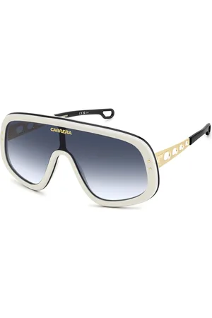 Carrera Homme, Accessoires, Blanc, Taille: ONE Size Lunettes de soleil Flaglab 17 - Blanc Or/Bleu