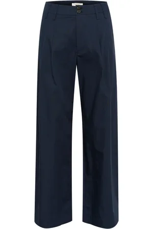 Part Two Femme, Pantalons, Bleu, Taille: 40 FR Pantalon Large Classique After Midnight