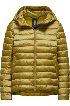 Bomboogie Femme, Vestes, Vert, Taille: 38 FR Bright Nylon Down Jacket with Hood