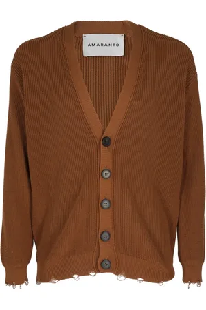 AMARANTO Amaránto, Homme, Pulls, Brun, Taille: M Cardigans