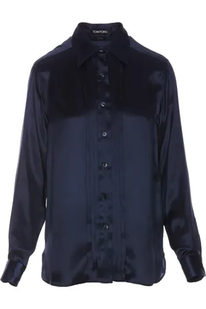 Tom Ford Femme, Blouses et Chemises, Bleu, Taille: 38 FR Chemises Élégantes pour Hommes