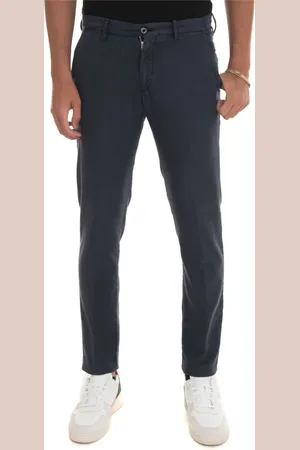 corneliani Homme, Pantalons, Bleu, Taille: S Pantalon Chino Slim Fit Stone Washed