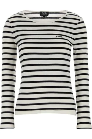 A.P.C. Femme, Tops, Multicolore, Taille: 42 FR T-shirt en coton brodé