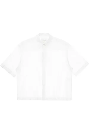 STUDIO NICHOLSON Homme, Chemises, Blanc, Taille: L Chemise Blanche à Rayures avec Boutons