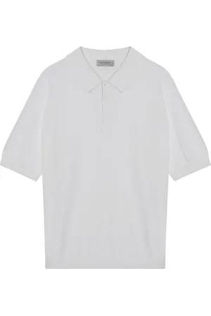 JOHN SMEDLEY Homme, Tops, Blanc, Taille: S Polo à manches courtes