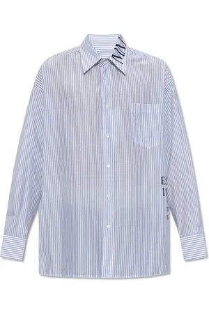 Maison Margiela Homme, Chemises, Bleu, Taille: M Chemise à Logo