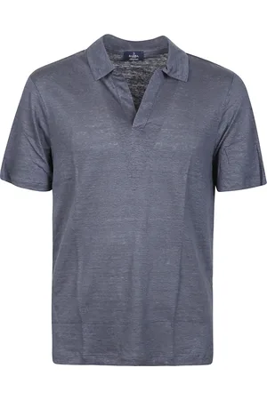 BARBA Homme, Tops, Bleu, Taille: M Polo Chemises