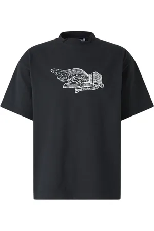 Acne Studios Homme, Tops, Noir, Taille: M T-shirt Noir Délavé