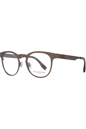 Ermenegildo Zegna Homme, Accessoires, Brun, Taille: ONE Size Montures Optiques Homme Bronze