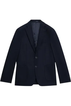 Brooks Brothers Homme, Vestes, Bleu, Taille: 4XL Blazer en Laine Vierge