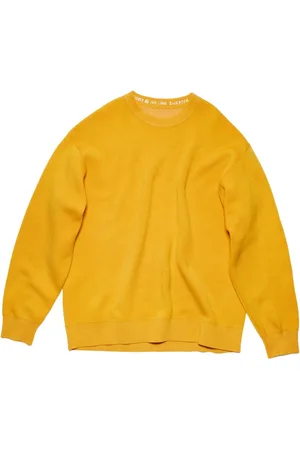 Acne Studios Homme, Pulls, Jaune, Taille: M Kerdi New Crew Knit