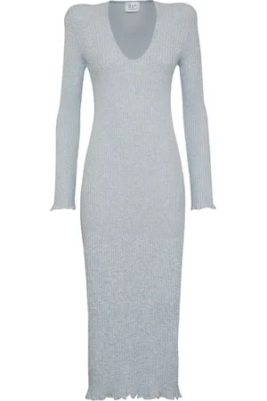 MVP Wardrobe Femme, Robes, Gris, Taille: 36 FR Robe Longue Baima