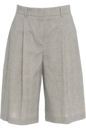 8PM Femme, Shorts, Gris, Taille: 38 FR Bermuda Glencheck Gris Large