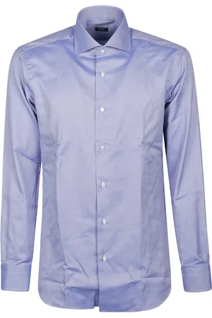 BARBA Homme, Chemises, Bleu, Taille: 2XL Chemise Classique à Manches Longues