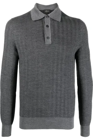 BRIONI Homme, Pulls, Gris, Taille: M Polo Chemises