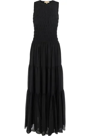 Michael Kors Femme, Robes, Noir, Taille: 38 FR Robe Noire Smocked Tank