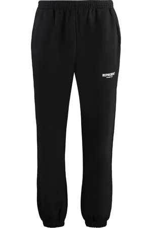 Represent Homme, Pantalons, Noir, Taille: M Pantalon de survêtement avec logo imprimé