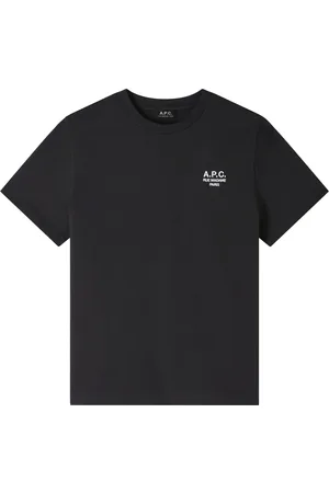 A.P.C. Homme, Tops, Noir, Taille: M T-shirt Coupe Droite Unisexe