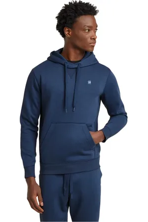 G-Star Homme, Sweatshirts et sweats à capuche, Bleu, Taille: S Jeans en Denim Élégants pour Hommes