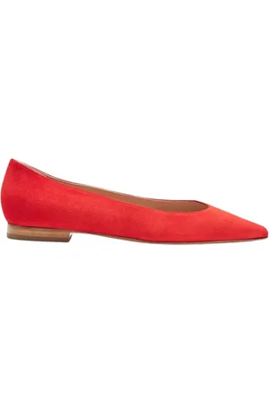 Scarosso Femme, Chaussures, Rouge, Taille: 40 EU Ballerines en Daim Rouge