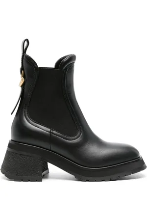 Moncler Femme, Chaussures, Noir, Taille: 36 1/2 EU Bottines Chelsea Gigi