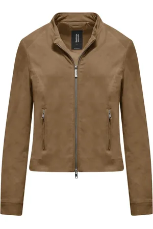Bomboogie Femme, Vestes, Brun, Taille: 38 FR Naty Leather Jacket