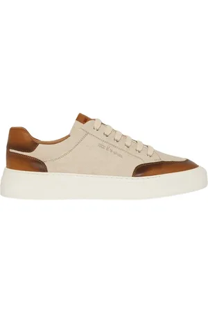 Kiton Homme, Chaussures, Brun, Taille: 41 1/2 EU Baskets Élégantes en Cuir