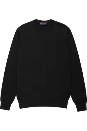 Brooks Brothers Homme, Pulls, Noir, Taille: XL Pull en coton Makò