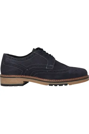 ARA Homme, Chaussures, Bleu, Taille: 40 EU Chaussures à Lacets en Daim Bleu