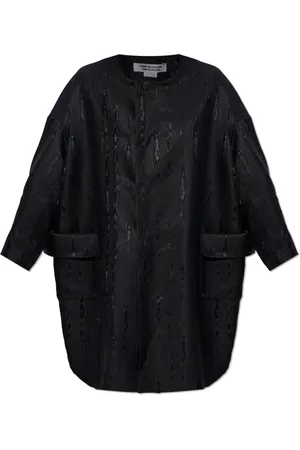 Comme des Garçons Femme, Manteaux, Noir, Taille: 36 FR Manteau en laine