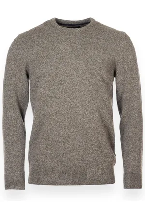 Barbour Homme, Pulls, Gris, Taille: S Pull Essentiel Tisbury en Tricot