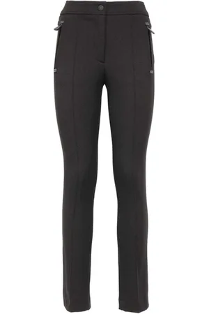 Moncler Femme, Pantalons, Noir, Taille: 36 FR Pantalon Bush Élastiqué avec Écusson Logo