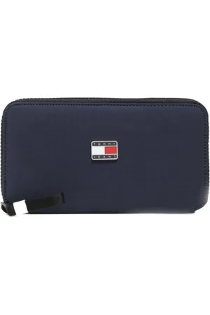 Tommy Hilfiger Femme, Accessoires, Bleu, Taille: ONE Size Grand portefeuille pour femmes avec fermeture éclair