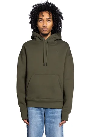 Ami Homme, Sweatshirts et sweats à capuche, Vert, Taille: L Sweat à capuche gaufré en Loden