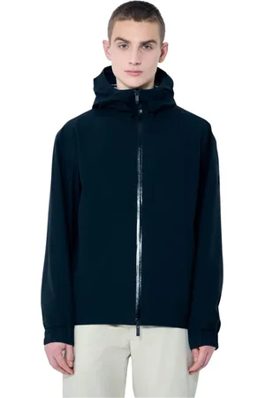 Moncler Homme, Vestes, Noir, Taille: 2XL Veste à Capuche Déperlante avec Membrane