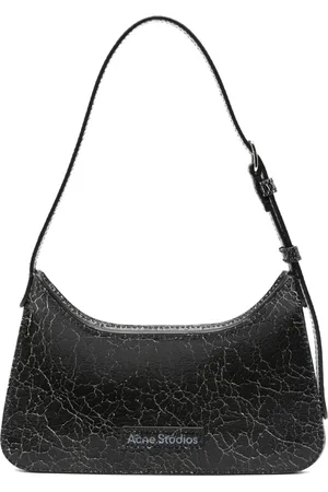 Acne Studios Femme, Sacs, Noir, Taille: ONE Size Sac bandoulière en cuir craquelé