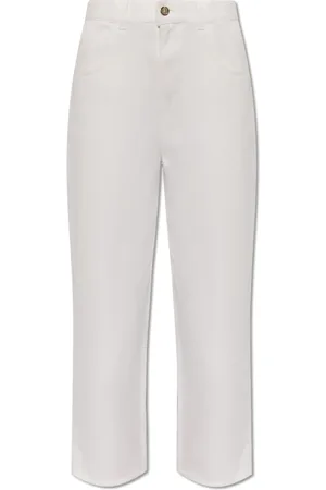 Moncler Femme, Jeans, Blanc, Taille: 36 FR Jean Taille Haute