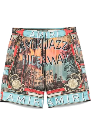 AMIRI Homme, Shorts, Multicolore, Taille: M Shorts à Taille Élastique et Imprimé Graphique