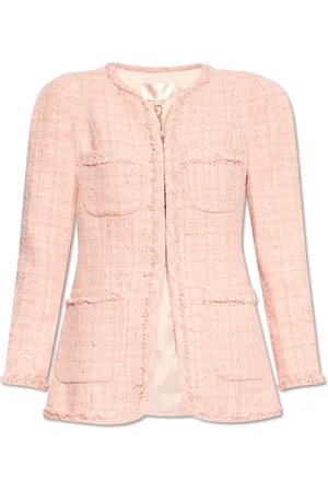 LOVESHACKFANCY Femme, Vestes, Rose, Taille: 38 FR Tweed blazer Adrina