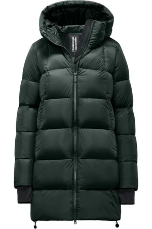 Bomboogie Femme, Manteaux, Vert, Taille: 38 FR Doudoune en nylon avec capuche