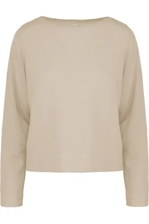 Bomboogie Femme, Pulls, , Taille: 42 FR Boat-neck linen and cotton top