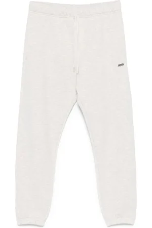Autry Homme, Pantalons, Gris, Taille: S Pantalon Gris à Cordon de Serrage Élastique