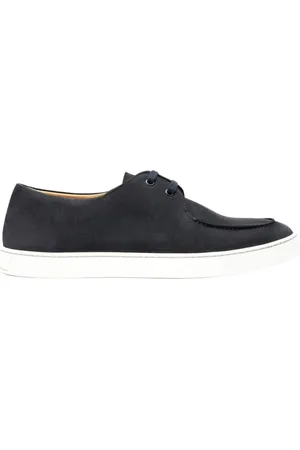 Scarosso Homme, Chaussures, Bleu, Taille: 42 EU Chaussures à lacets en cuir nubuck bleu