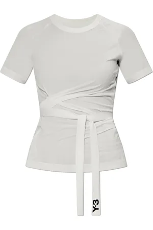 Y-3 Femme, Tops, Blanc, Taille: 38 FR T-shirt avec cordons de serrage