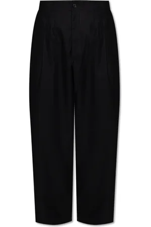 Y-3 Homme, Pantalons, Noir, Taille: L Pantalon plissé