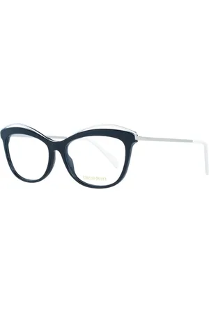 Emilio Pucci Femme, Accessoires, Noir, Taille: ONE Size Montures Optiques Cat Eye avec Matériau Métallique et Plastique